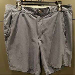 Free Fly Men’s Size 34 Steel Blue Gray Performance Stretch Shorts Lightweight